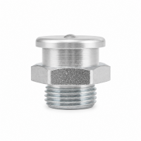 Flachschmiernippel DIN 3404 M22 (Ø22mm) G 3/8" Stahl verzinkt