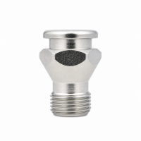 Flachschmiernippel DIN 3404 M22 G 3/8" Stahl verzinkt mit Stabventil 60°