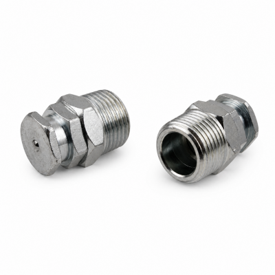 Flachschmiernippel DIN 3404 T1B G 3/8" Stahl verzinkt
