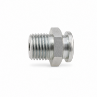 Flachschmiernippel DIN 3404 M1 (Ø16mm) NPT 1/4" Stahl verzinkt