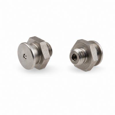Flachschmiernippel DIN 3404 M1 (Ø16mm) M10 x 1,5 Edelstahl V2A