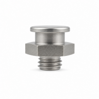 Flachschmiernippel DIN 3404 M1 (Ø16mm) M10 x 1,5 Edelstahl V2A