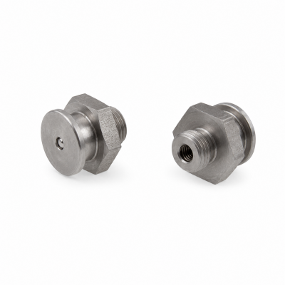 Flachschmiernippel DIN 3404 M1 (Ø16mm) M10 x 1,0 Edelstahl V2A