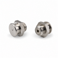 Flachschmiernippel DIN 3404 M1 (Ø16mm) M12 x 1,5 Edelstahl V2A
