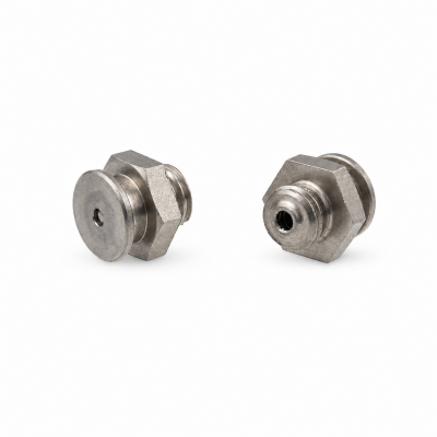 Flachschmiernippel DIN 3404 M1 (Ø16mm) M12 x 1,75 Edelstahl V2A