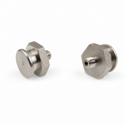 Flachschmiernippel DIN 3404 M1 (Ø16mm) M6 x 1,0 Edelstahl V2A