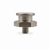 Flachschmiernippel DIN 3404 M1 (Ø16mm) M6 x 1,0 Edelstahl V2A