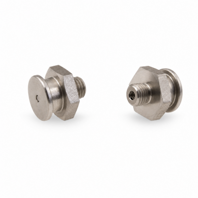 Flachschmiernippel DIN 3404 M1 (Ø16mm) M8 x 1,0 Edelstahl V2A