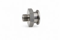 Flachschmiernippel DIN 3404 M1 (Ø16mm) M8 x 1,0 Edelstahl V2A