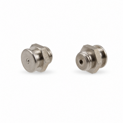 Flachschmiernippel DIN 3404 M1 (Ø16mm) G 1/4" Edelstahl V2A