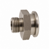Flachschmiernippel DIN 3404 M22 (Ø22mm) G 1/4" Edelstahl V2A