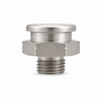 Flachschmiernippel DIN 3404 M22 (Ø22mm) G 1/4" Edelstahl V2A