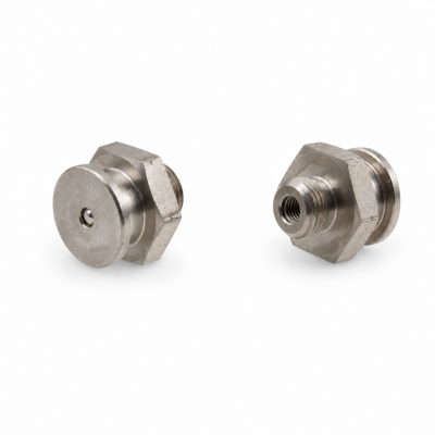 Flachschmiernippel DIN 3404 M1 (Ø16mm) G 1/8" Edelstahl V2A