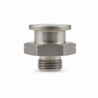 Flachschmiernippel DIN 3404 M1 (Ø16mm) G 1/8" Edelstahl V2A