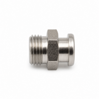Flachschmiernippel DIN 3404 M4 (Ø10mm) G 1/8" Edelstahl V2A