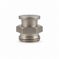 Flachschmiernippel DIN 3404 M1 (Ø16mm) G 3/8" Edelstahl V2A
