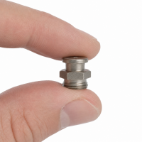 Flachschmiernippel DIN 3404 M1 (Ø16mm) G 3/8" Edelstahl V2A
