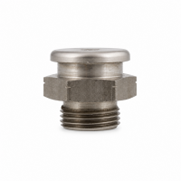 Flachschmiernippel DIN 3404 M22 (Ø22mm) G 3/8" Edelstahl V2A