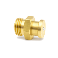 Flachschmiernippel DIN 3404 M4 (Ø10mm) M10 x 1,0 Messing