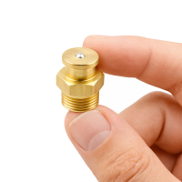 Flachschmiernippel DIN 3404 M4 (Ø10mm) M10 x 1,0 Messing