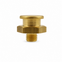 Flachschmiernippel DIN 3404 M1 (Ø16mm) M8 x 1,0 Messing