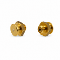 Flachschmiernippel DIN 3404 M1 (Ø16mm) G 1/8" Messing