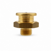 Flachschmiernippel DIN 3404 M1 (Ø16mm) G 1/8" Messing