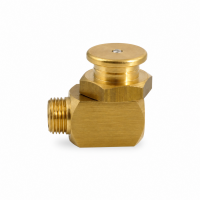 Flachschmiernippel DIN 3404 M1 (Ø16mm) G 1/8" 90° Winkel Messing