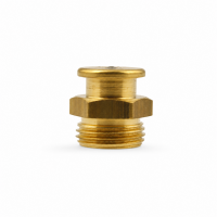 Flachschmiernippel DIN 3404 M1 (Ø16mm) G 3/8" Messing