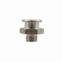 Flachschmiernippel DIN 3404 M1 (Ø16mm) M10 x 1,0 Edelstahl V4A