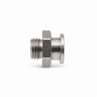 Flachschmiernippel DIN 3404 M1 (Ø16mm) M12 x 1,5 Edelstahl V4A