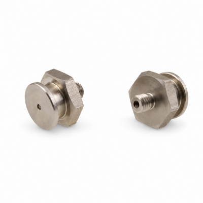 Flachschmiernippel DIN 3404 M1 (Ø16mm) M6 x 1,0 Edelstahl V4A
