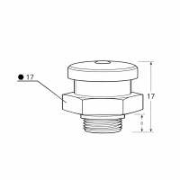 Flachschmiernippel DIN 3404 M1 (Ø16mm) M8 x 1,0 Edelstahl V4A