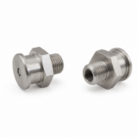 Flachschmiernippel DIN 3404 M22/L (Ø22mm) G 1/4" Edelstahl V4A