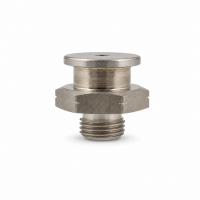 Flachschmiernippel DIN 3404 M1 (Ø16mm) G 1/8" Edelstahl V4A