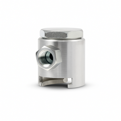 Schiebekupplung G 1/8" mit Gummidichtung für Flachschmiernippel M22 (Ø22mm)