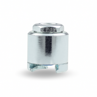 Schiebekupplung M10 x 1,0 Anschluß oben mit Gummidichtung für Flachschmiernippel M1, T1 (Ø16mm)