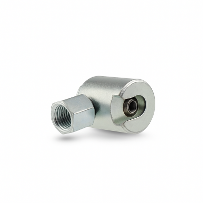 Schiebekupplung G1/8" mit Stahldichtung für Flachmiernippel mit Kopf-Ø 10mm