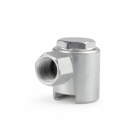 Schiebekupplung G1/8" mit Stahldichtung für Flachmiernippel mit Kopf-Ø 10mm