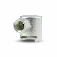 Schiebekupplung G1/8" mit Stahldichtung für Flachschmiernippel mit Kopf-Ø 16mm