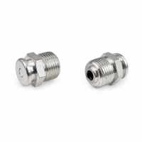 Flachschmiernippel DIN 3404 M1 G 3/8" Stahl verzinkt mit Stabventil