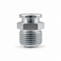 Flachschmiernippel DIN 3404 M1 G 3/8" Stahl verzinkt mit Stabventil