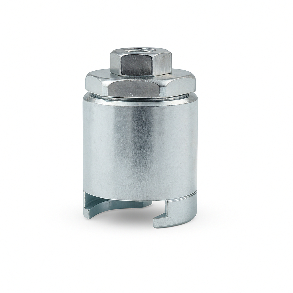 Schiebekupplung mit Gummidichtung für Flachschmiernippel M22 (22mm