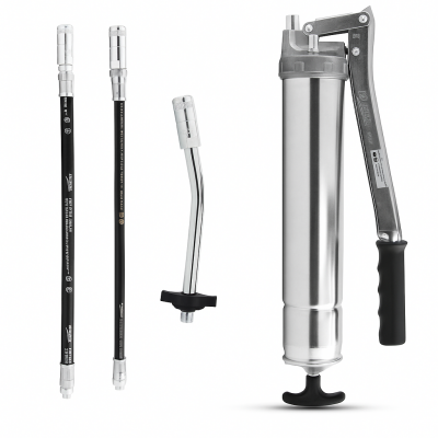 Umeta Handhebelfettpresse 75/PKF mit Füllventil für 500ccm loses Fett / 400g Kartuschen