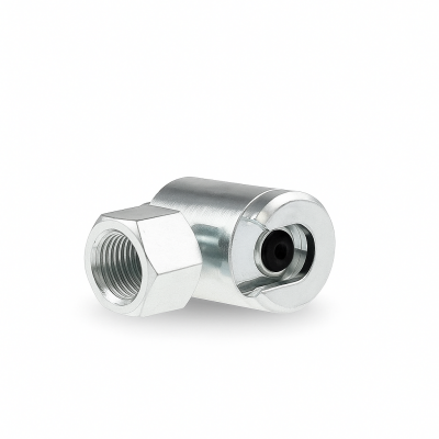 Schiebekupplung G 1/8" mit Gummidichtung für Flachschmiernippel M4 (Ø10mm)