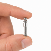 Kegelschmiernippel DIN 71412 A (H4) 41mm mit Schaft UNF 1/4" Stahl verzinkt