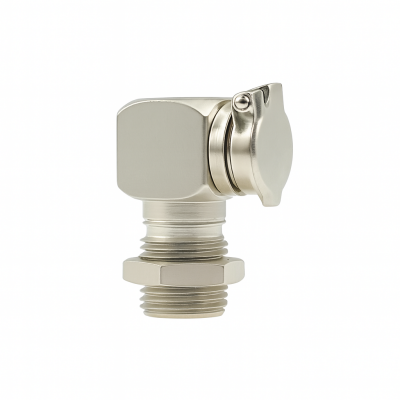 Klappöler DIN 3410 C2 (90°) R 1/4" Stahl vernickelt