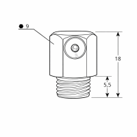 Trichterschmiernippel DIN 3405 D3 M8 x 1,0 Messing