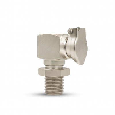 Klappöler DIN 3410 C2 (90°) M10 x 1,5 Stahl vernickelt