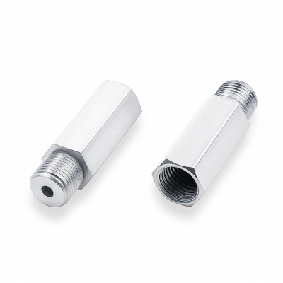 Schmiernippelverlängerung IG: G 1/8" / AG: R 1/8" 32,5mm (Verlängerung um 24mm) 11/6kant Stahl verzinkt